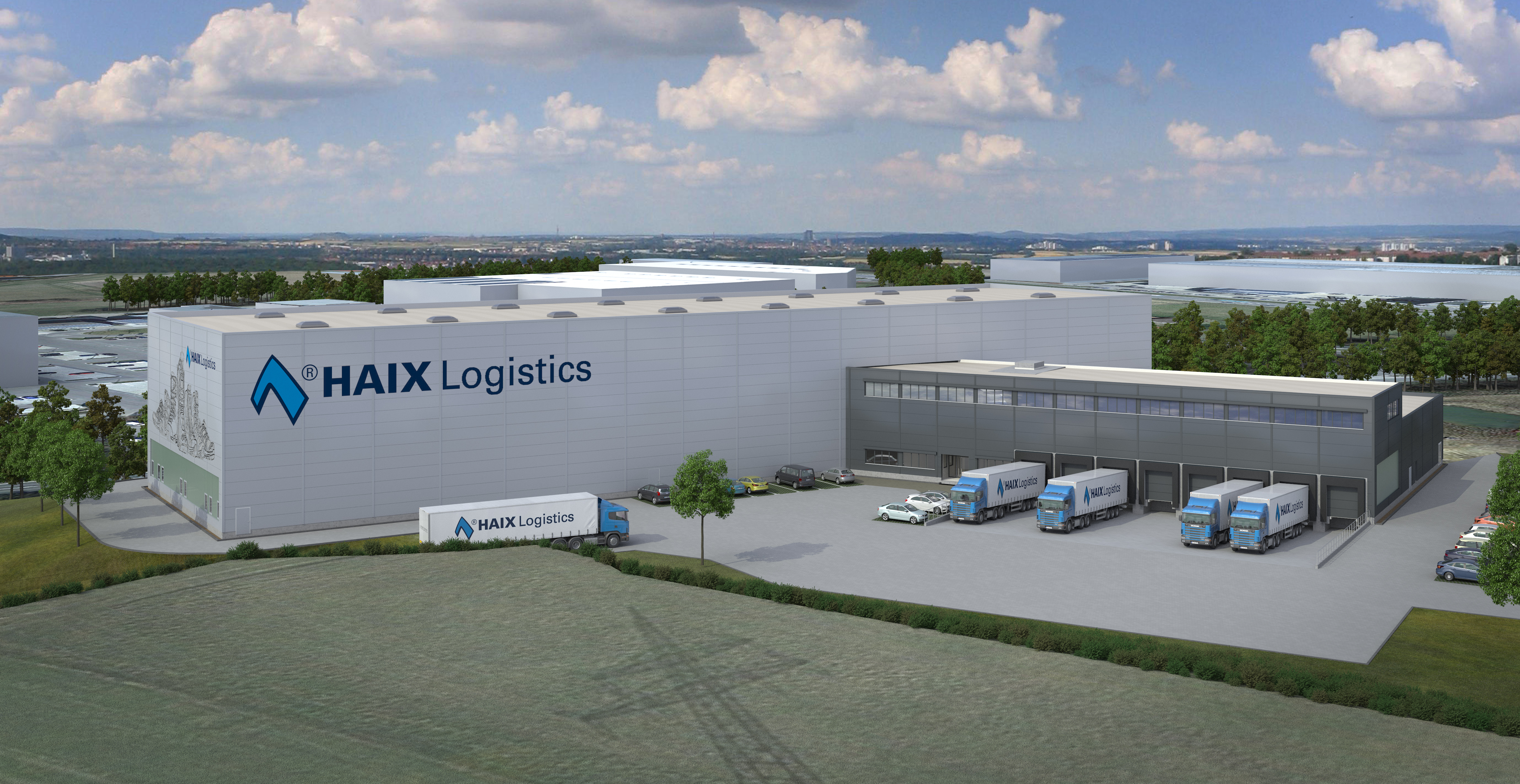 Visualisierung neues Logistikzentrum HAIX